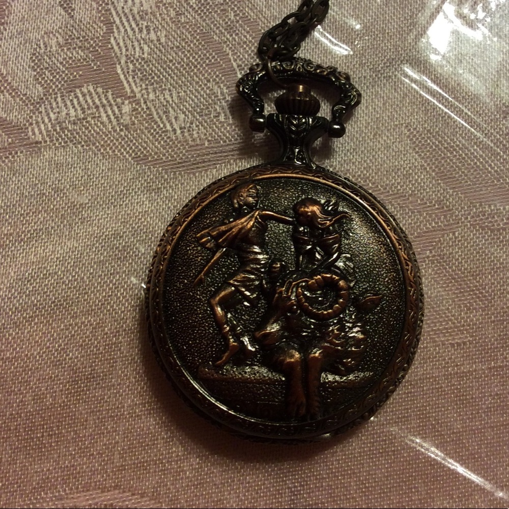 Pocket watch and necklace